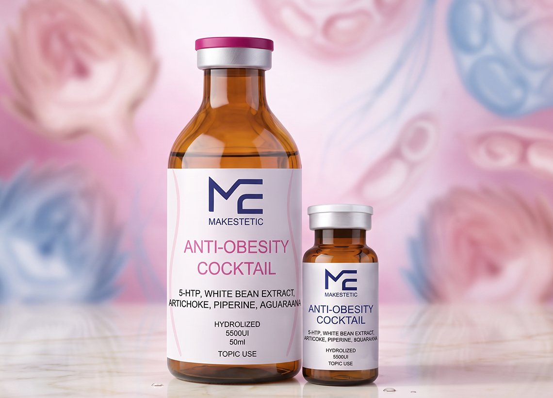 Cocktail Anti-Obesidad, insumo hidrolizado de Makestetic para eliminación de grasa localizada